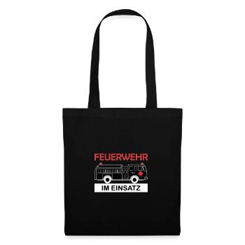 Les pompiers en action Pompier Stolz - Sac en tissu - noir - Devant