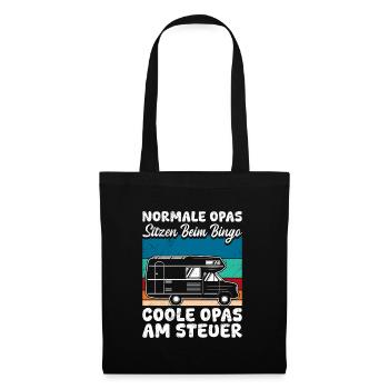 Opi NORMALE OPAS SPIELEN BINGO COOLE AM STEUER - Stoffbeutel - Schwarz - Vorne