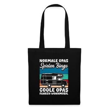 Opi NORMALE OPAS SPIELEN BINGO COOLE FAHREN - Stoffbeutel - Schwarz - Vorne