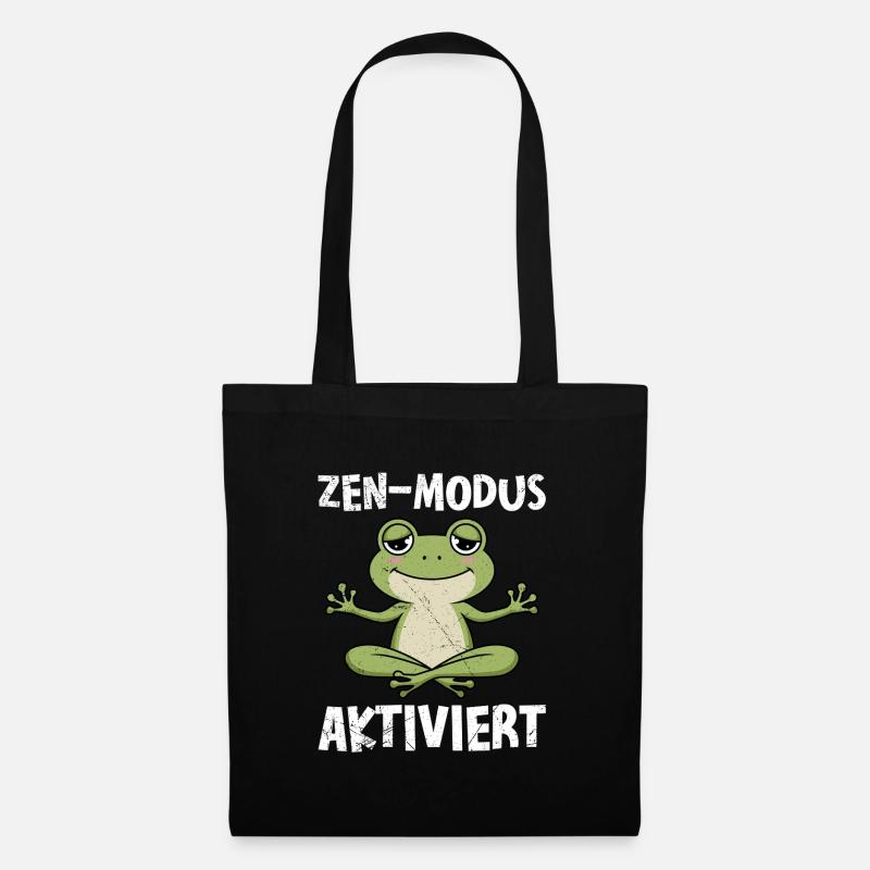 Karneval Kostüm Frosch ZEN-MODUS AKTIVIERT - Stoffbeutel - Schwarz