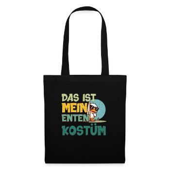 Karneval Party DAS IST MEIN ENTEN KOSTÜM Lustiges - Stoffbeutel - Schwarz - Vorne