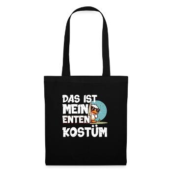 Karneval Party DAS IST MEIN ENTEN KOSTÜM Lustiges - Stoffbeutel - Schwarz - Vorne