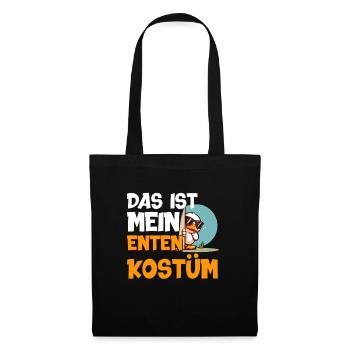 Karneval Party DAS IST MEIN ENTEN KOSTÜM Lustiges - Stoffbeutel - Schwarz - Vorne