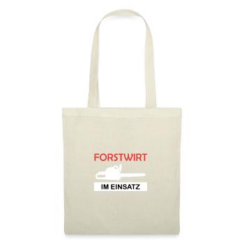 Forstwirt im Einsatz Waldarbeiter Forstarbeiter - Stoffbeutel - Natur - Vorne