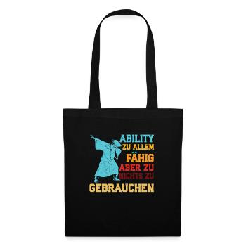 Abi ABILITY ZU ALLEM FÄHIG NICHT ZU GEBRAUCHEN - Stoffbeutel - Schwarz - Vorne