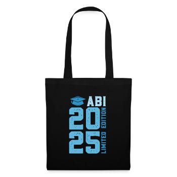Abiturient ABI 2025 LIMITED EDITION Lustiges - Stoffbeutel - Schwarz - Vorne