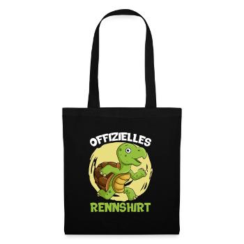 Läufer OFFIZIELLES RENNSHIRT Laufen Lustiges - Stoffbeutel - Schwarz - Vorne