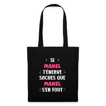 Manel - Sac en tissu - noir - Devant