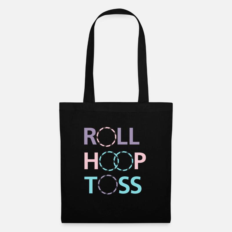 Hula Hoop - Stoffbeutel - Schwarz