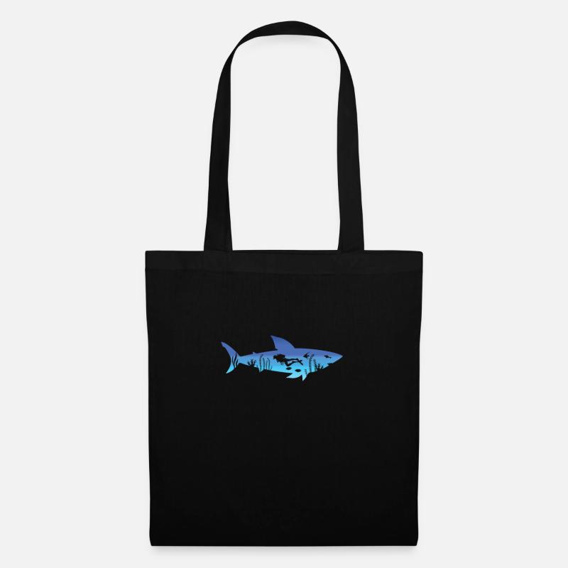 Requins Plongeurs - Sac en tissu - noir