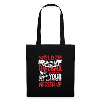 Welding Welding Welding Welding Diploma - Tote Bag - black - Front