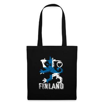 Finlande - Sac en tissu - noir - Devant
