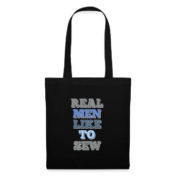 Sewing T-Shirt For Men Gift Idea - Tote Bag - black - Front