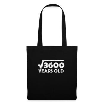 Drôle de 60ème anniversaire t-shirt & cadeau - Sac en tissu - noir - Devant