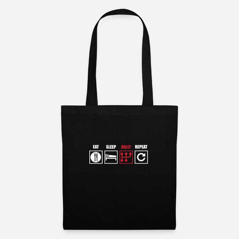 Rallye T-Shirt & Geschenkidee - Stoffbeutel - Schwarz