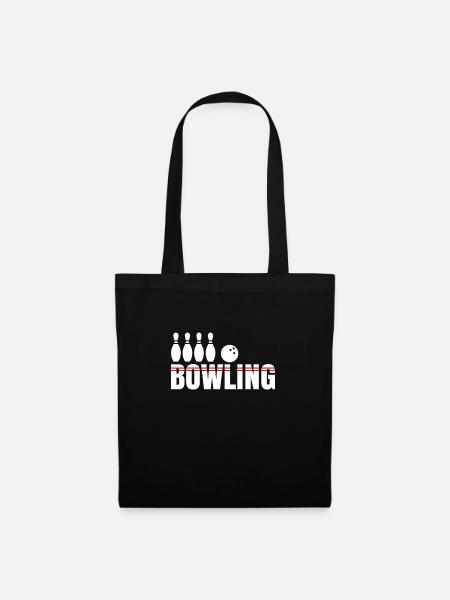 Bowling - Stoffbeutel - Schwarz