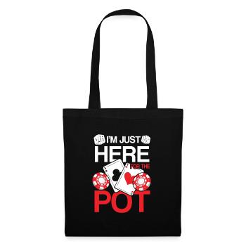 I'm Just Here For The Pot - Tote Bag - black - Front