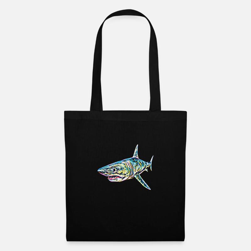 Requin - Sac en tissu - noir