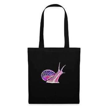 limace - Sac en tissu - noir - Devant