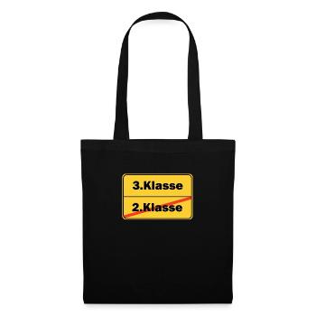 3.Klasse Schulkind Schule Grundschule - Stoffbeutel - Schwarz - Vorne