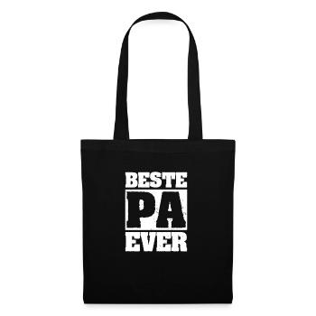 Beste PA Ever Praxisanleitung Geschenk - Stoffbeutel - Schwarz - Vorne