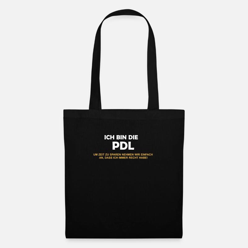 Pflegedienstleitung PDL Recht Geschenk Pflege - Stoffbeutel - Schwarz