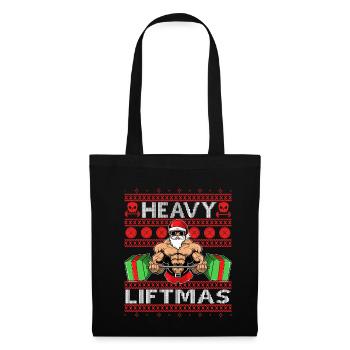 Heavy Liftmas Fitness Père Noël Musculation - Sac en tissu - noir - Devant