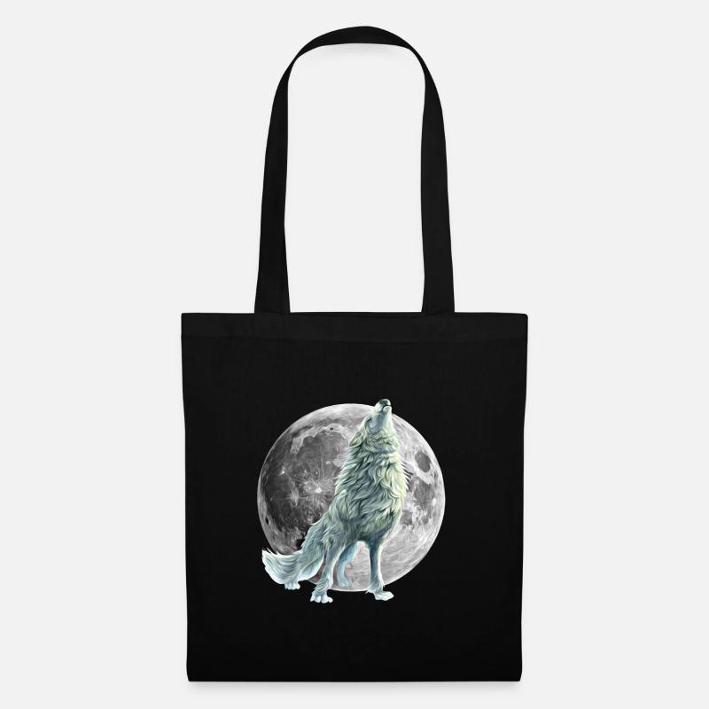 wolf - Tote Bag - black