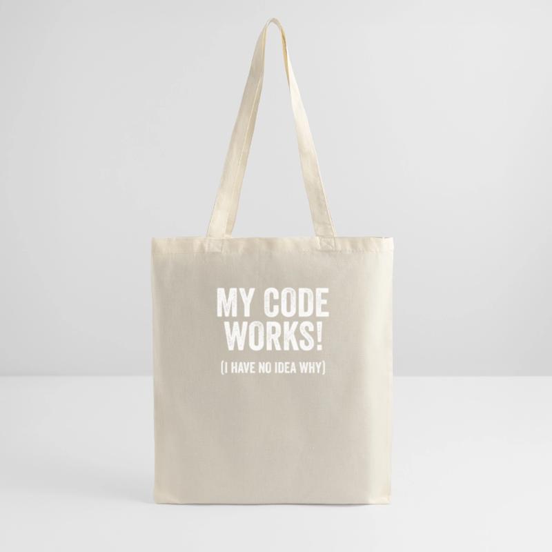 Funny programmer developer code humor quote Tote Bag