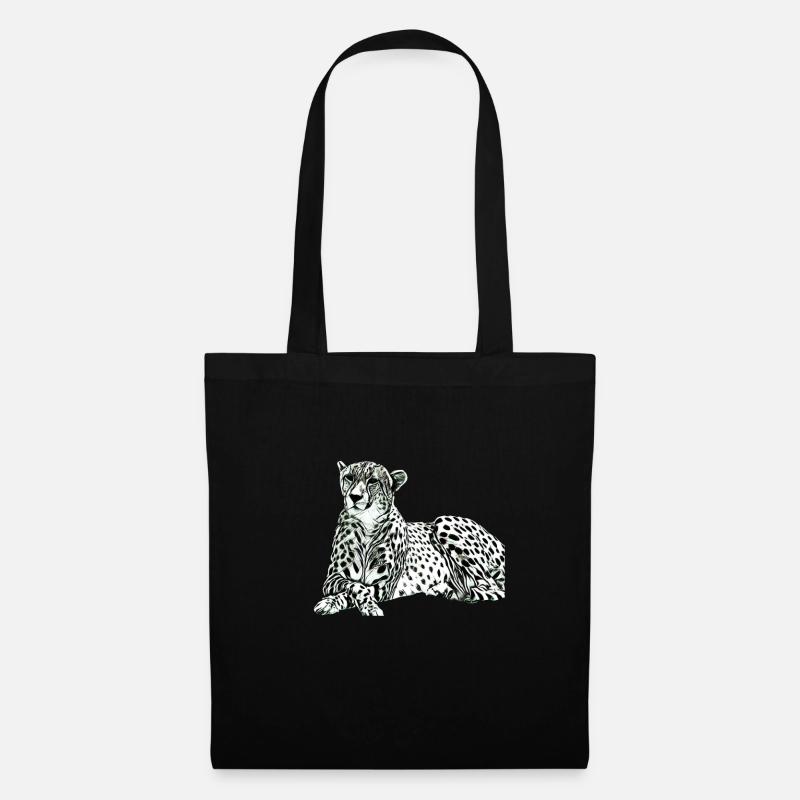 Guépard - Sac en tissu - noir