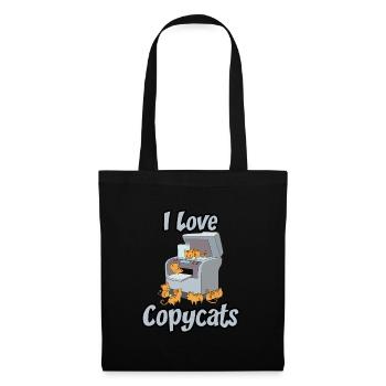 Copier copie de chat copie copie chat Copycats - Sac en tissu - noir - Devant