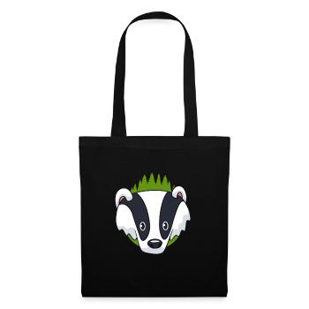 Blaireau - Sac en tissu - noir - Devant