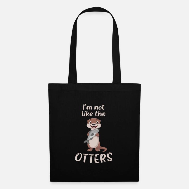 Otter - Stoffbeutel - Schwarz
