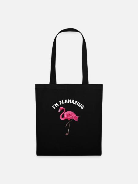 Flamazing Flamingo Geschenk - Stoffbeutel - Schwarz