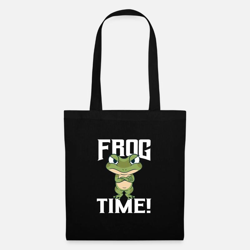 Frog Time - Tote Bag - black
