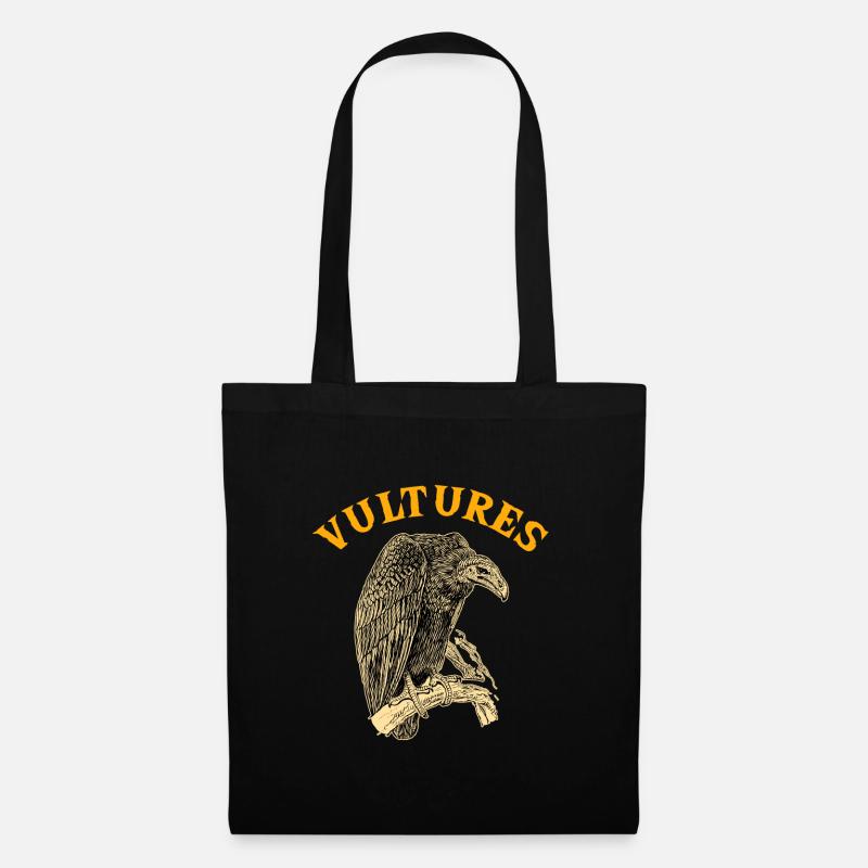 Vautours - Sac en tissu - noir