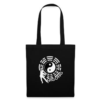 Qigong Yin et Yang - Sac en tissu - noir - Devant