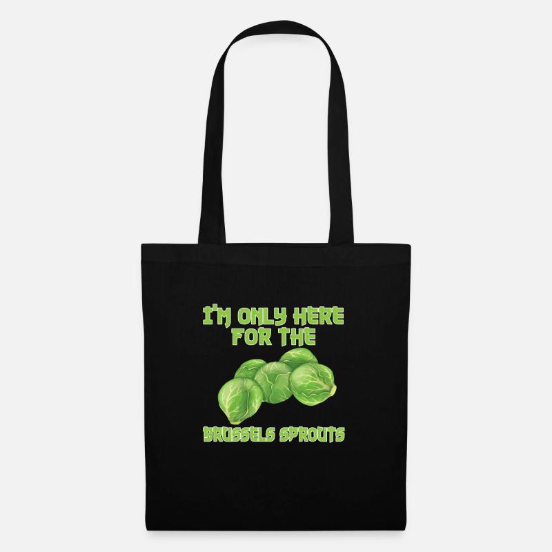 Funny Brussels sprouts gift - Tote Bag - black