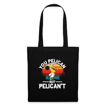 Vous pélican pas pélican - Sac en tissu - noir - Devant