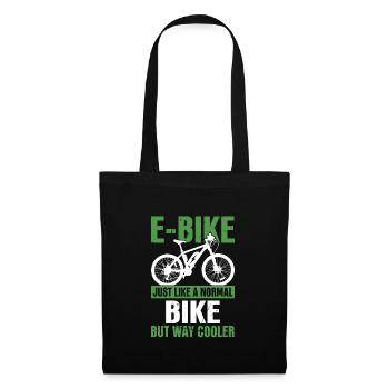 Funny E-Bike Bicycle Bike Quotes - Tote Bag - black - Front