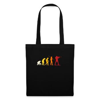 Évolution du biathlon - Sac en tissu - noir - Devant