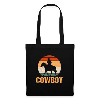 Cowboy - Stoffbeutel - Schwarz - Vorne