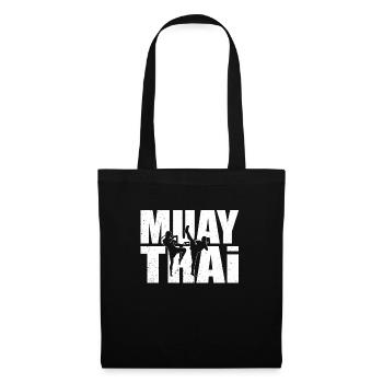 Muay Thai - Stoffbeutel - Schwarz - Vorne