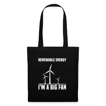 Renewable Energy Wind Turbine - Tote Bag - black - Front