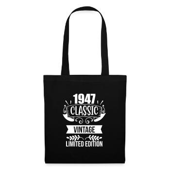 Vintage Classic né en 1947 - Sac en tissu - noir - Devant