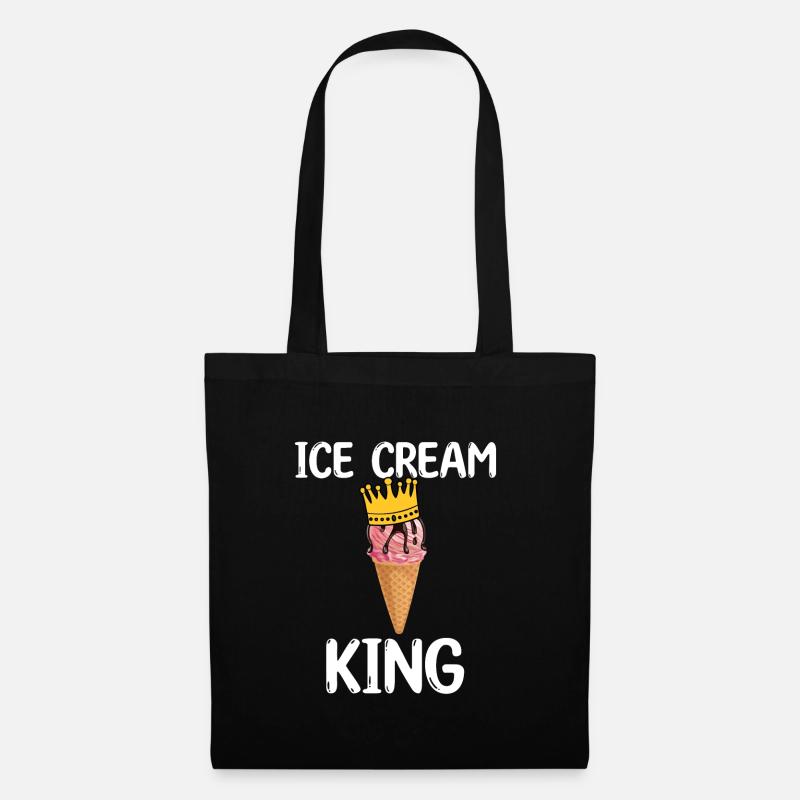 Eis König - Stoffbeutel - Schwarz