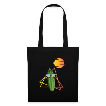 Concombre des années 80 - Sac en tissu - noir - Devant