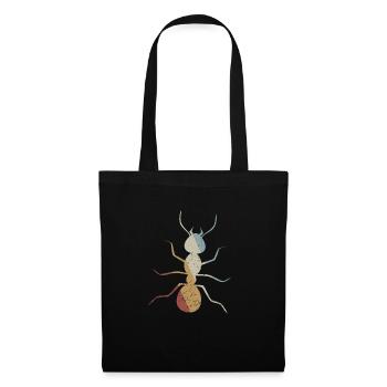 Fourmi Rétro Style Vintage - Sac en tissu - noir - Devant
