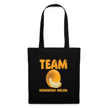 Team Honigmelone - Stoffbeutel - Schwarz - Vorne