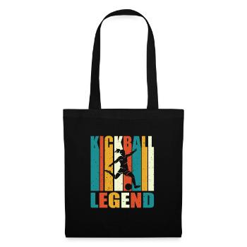 Légende du kickball - Sac en tissu - noir - Devant